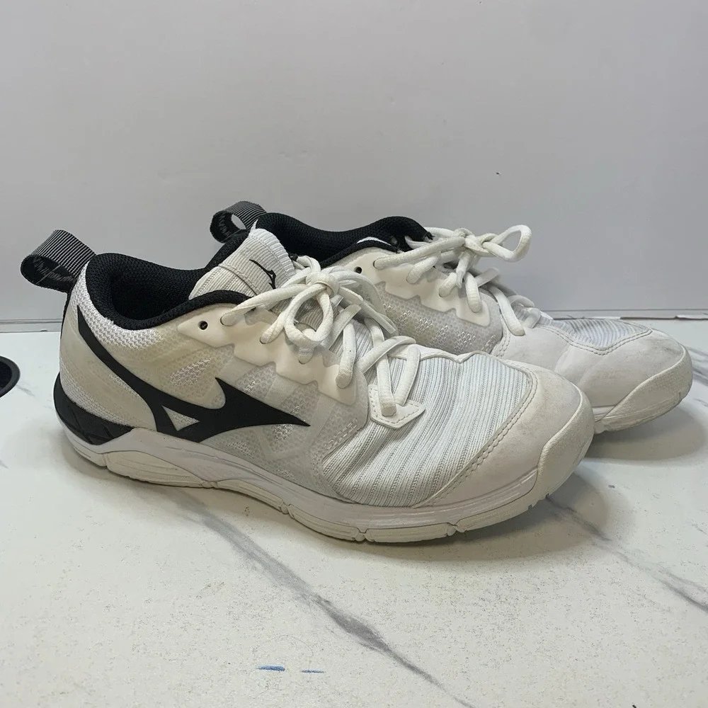 Mizuno Women's Wave Supersonic 2 Volleyball Shoes White Court 430288-0090 Size 6